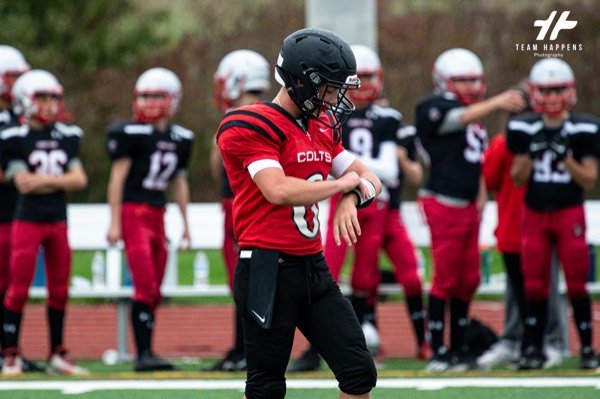 Football team on the field